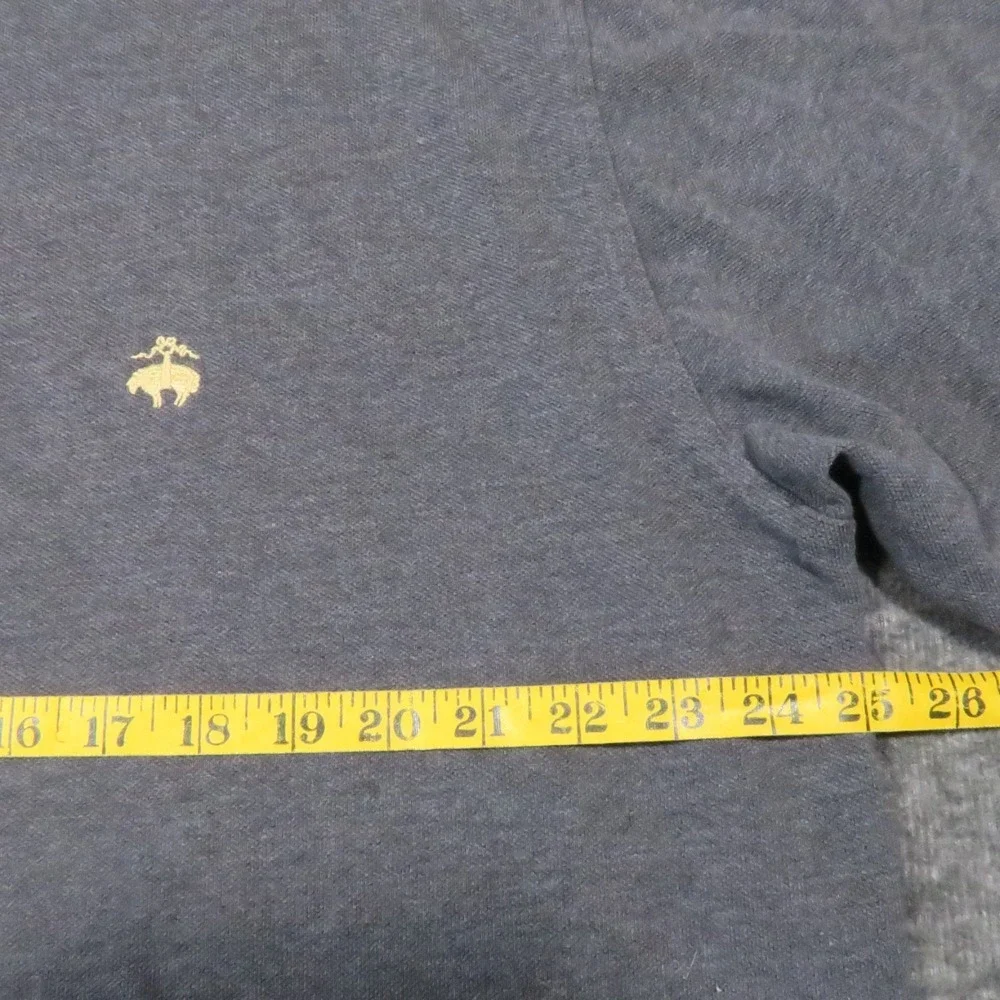 Brooks Brothers Performance Knit Polo Shirt Mens 2XL Gray Business Casual Golf